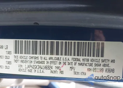 2010 Jeep Liberty Sport from USA, damaged, VIN 1J4PN2GK3AW106924